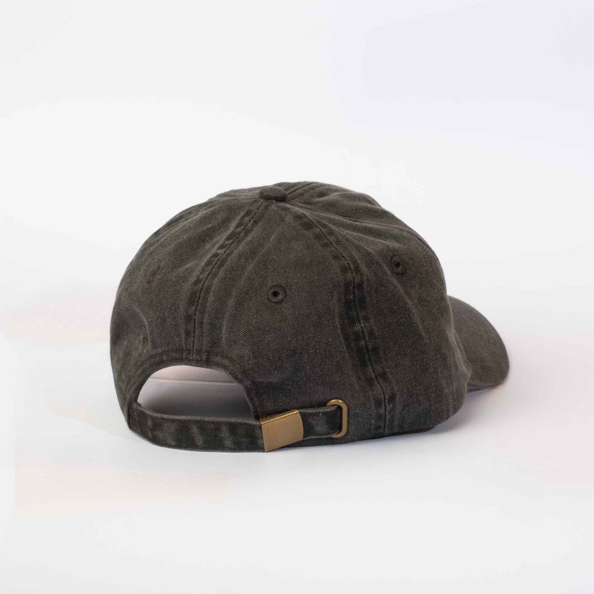 Low profile Vintage Cap | Black / Leather