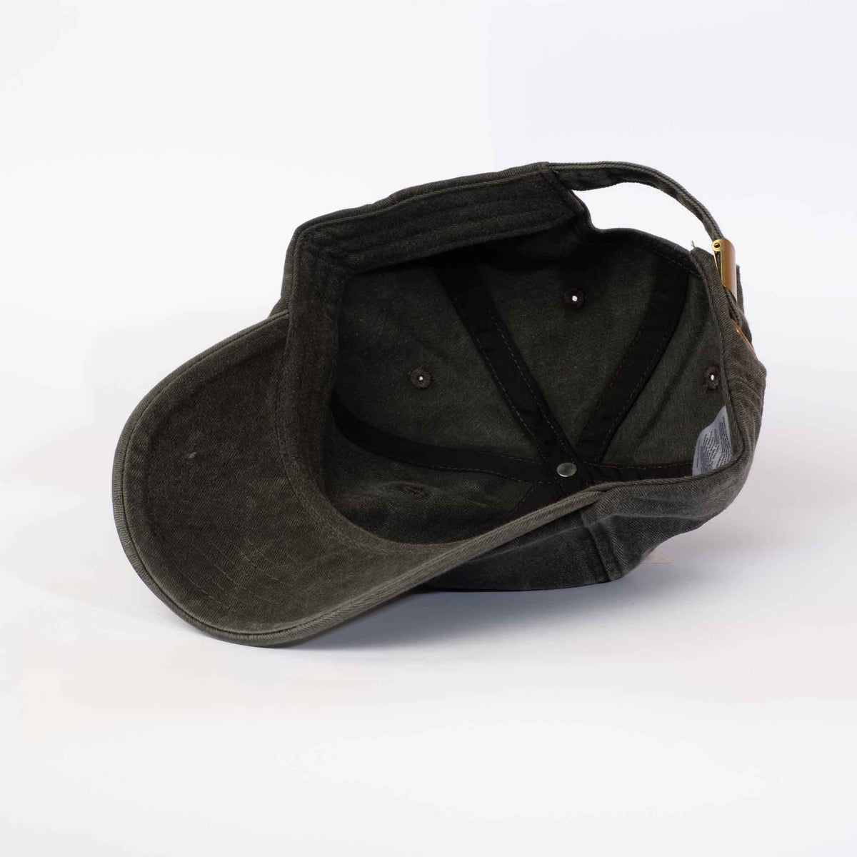 Low profile Vintage Cap | Black / Leather