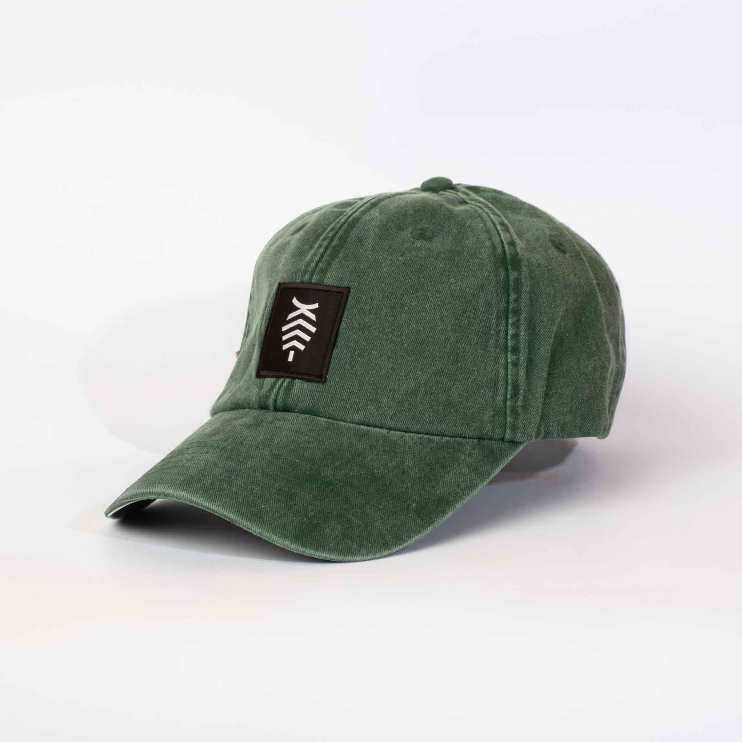 Low profile Vintage Cap | Bottle Green / Black