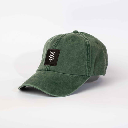 Low profile Vintage Cap | Bottle Green / Black