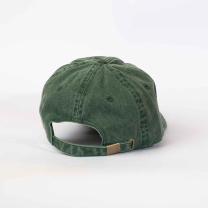 Low profile Vintage Cap | Bottle Green / Black