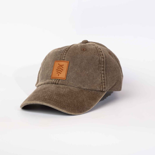 Low profile Vintage Cap | Brown / Leather