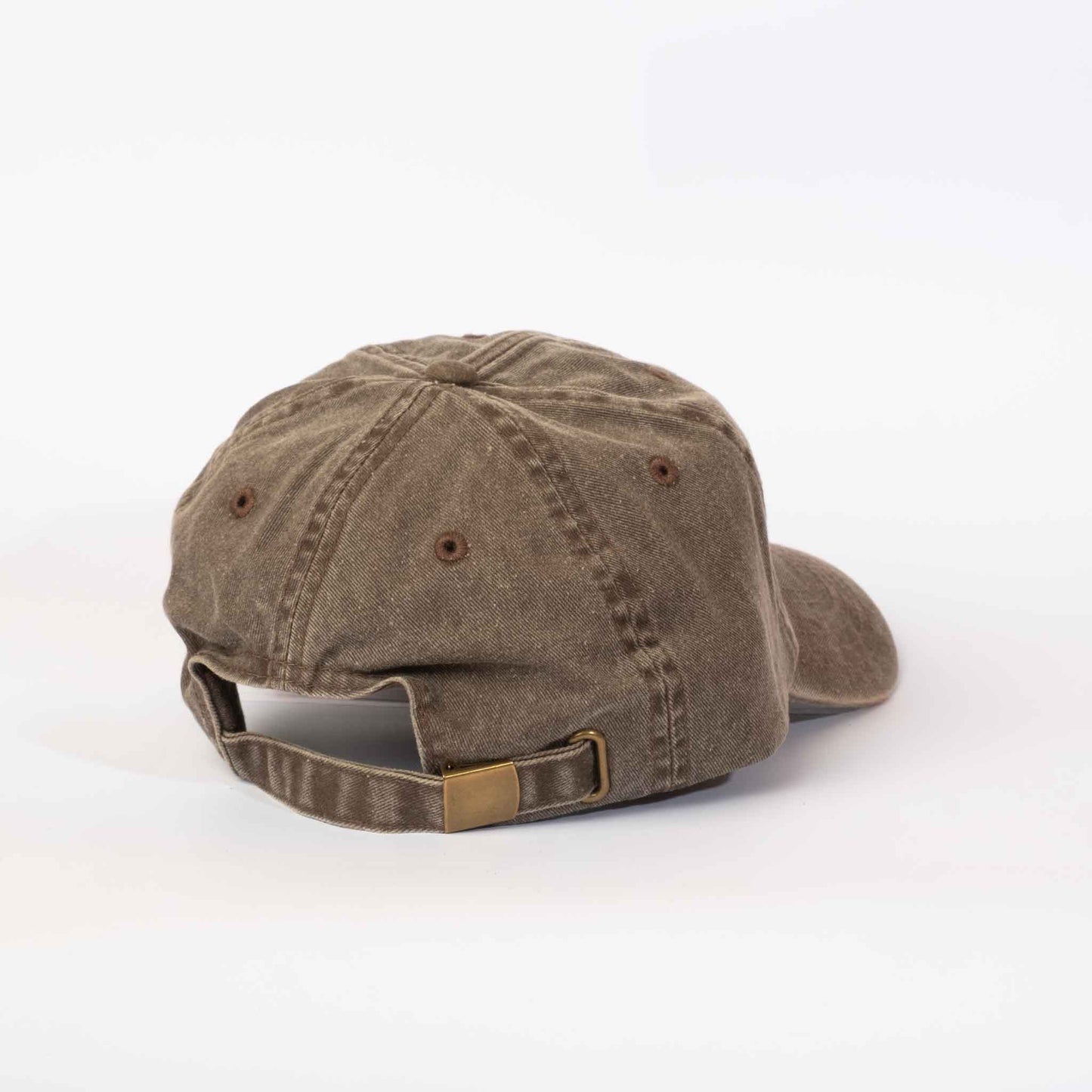 Low profile Vintage Cap | Brown / Text