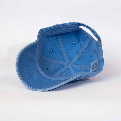 Low profile Vintage Cap | Corn Flower / Text