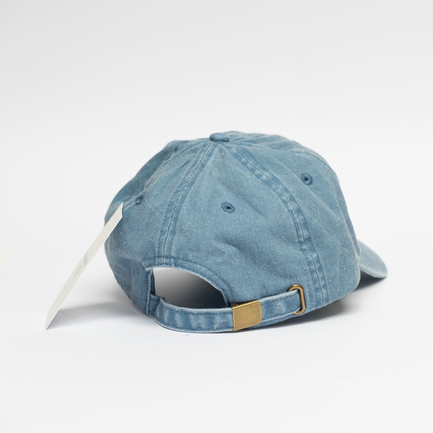 Low profile Vintage Cap | Light Denim / Leahter