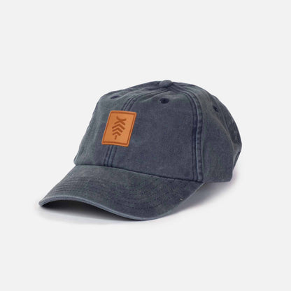 Low profile Vintage Cap | Denim / Leather