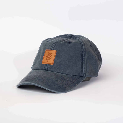 Low profile Vintage Cap | Denim / Leather