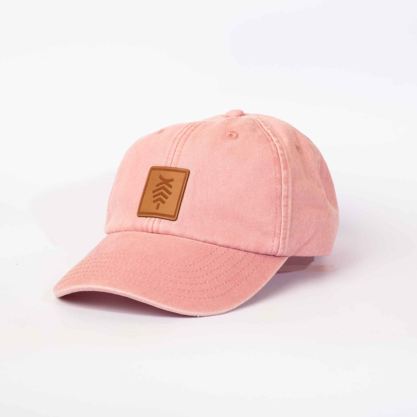 Low profile Vintage Cap | Dusky Pink / Leather