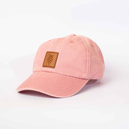 Low profile Vintage Cap | Dusky Pink / Leather