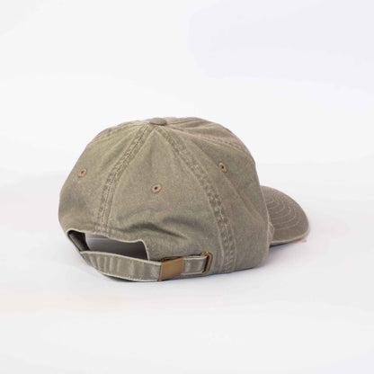 Low profile Vintage Cap | Grey / Leather