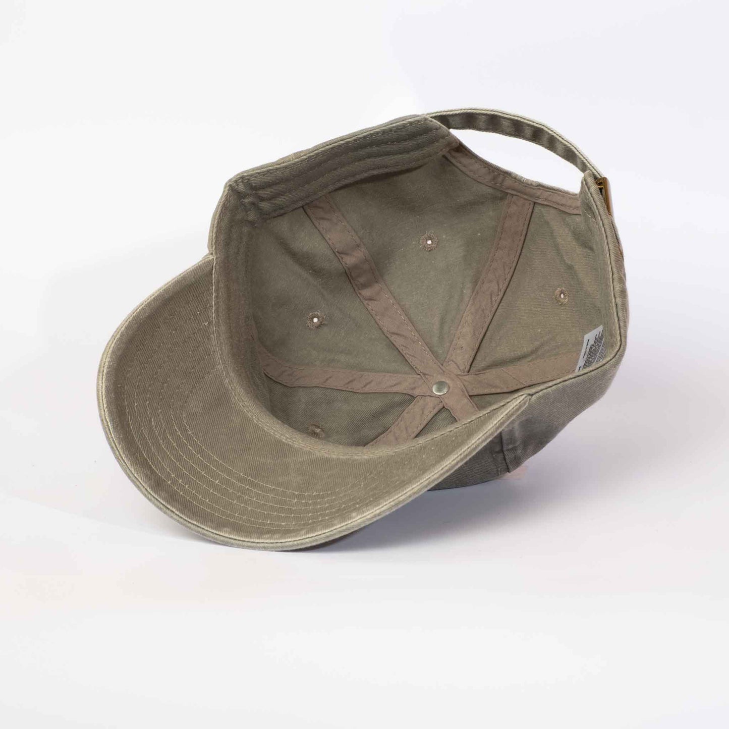 Low profile Vintage Cap | Grey / Leather