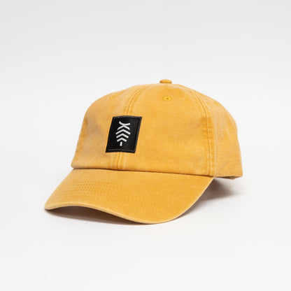 Low profile Vintage Cap | Mustard / Black
