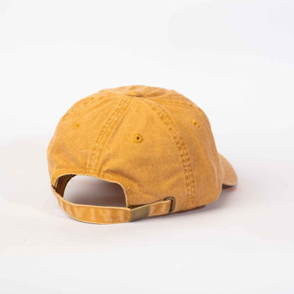 Low profile Vintage Cap | Mustard / Text