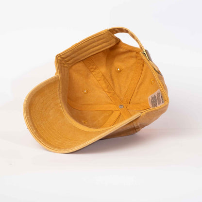 Low profile Vintage Cap | Mustard / Text