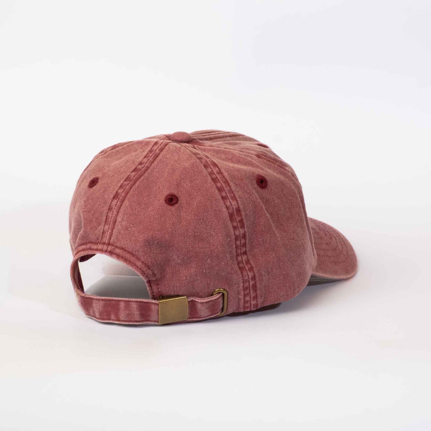 Low profile Vintage Cap | Red / Leather