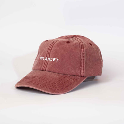 Low profile Vintage Cap | Red / Text