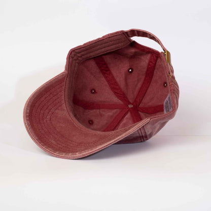 Low profile Vintage Cap | Red / Text