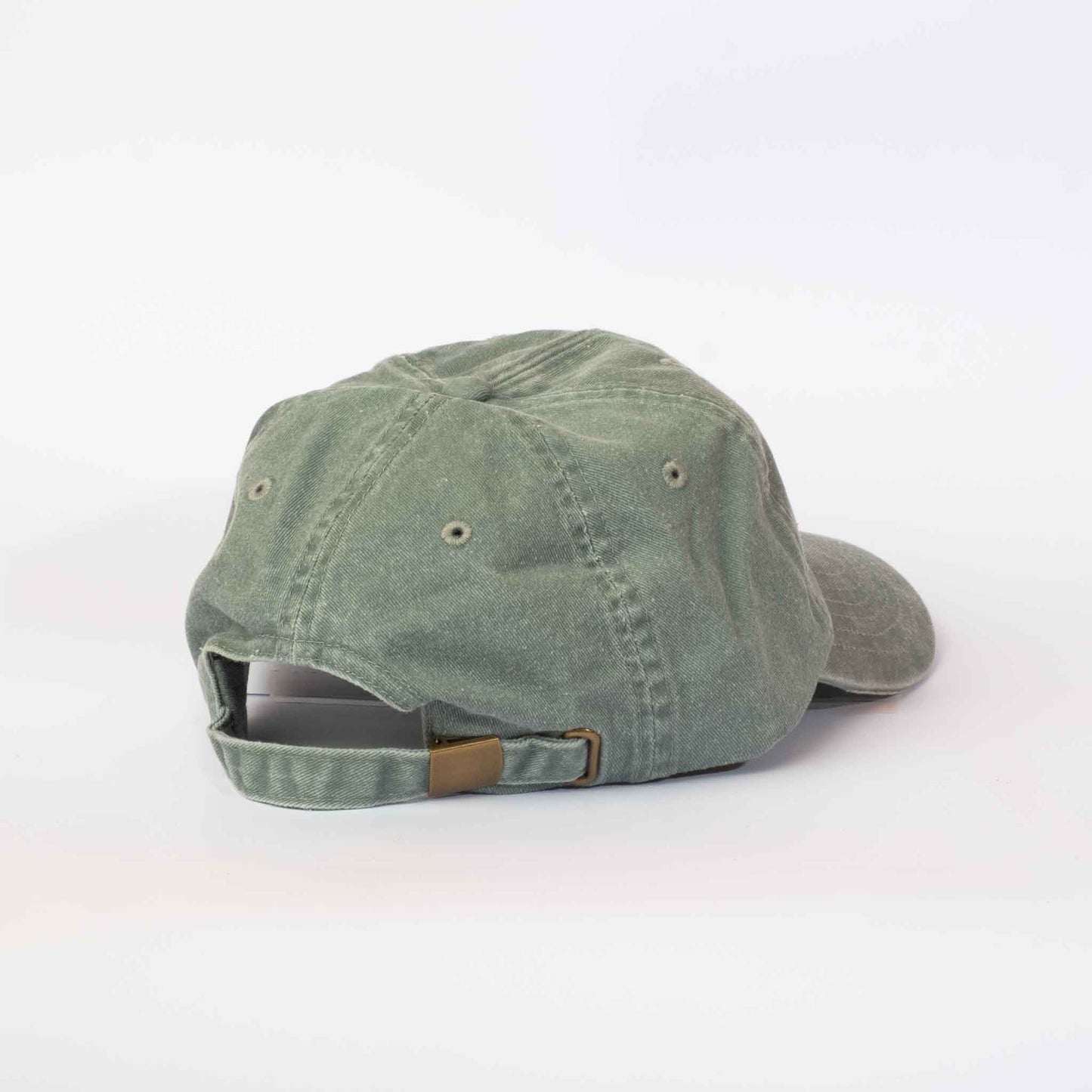 Low profile Vintage Cap | Sage Green / Leather