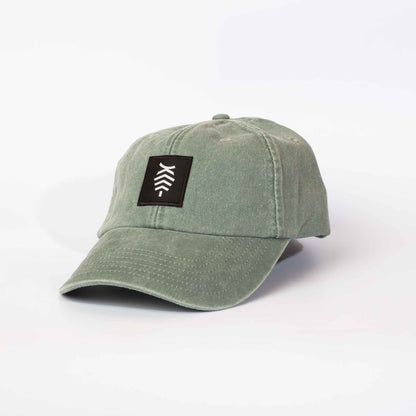 Low profile Vintage Cap | Sage Green / Black