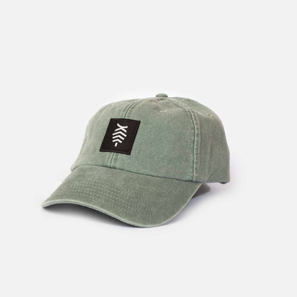Low profile Vintage Cap | Sage Green / Black