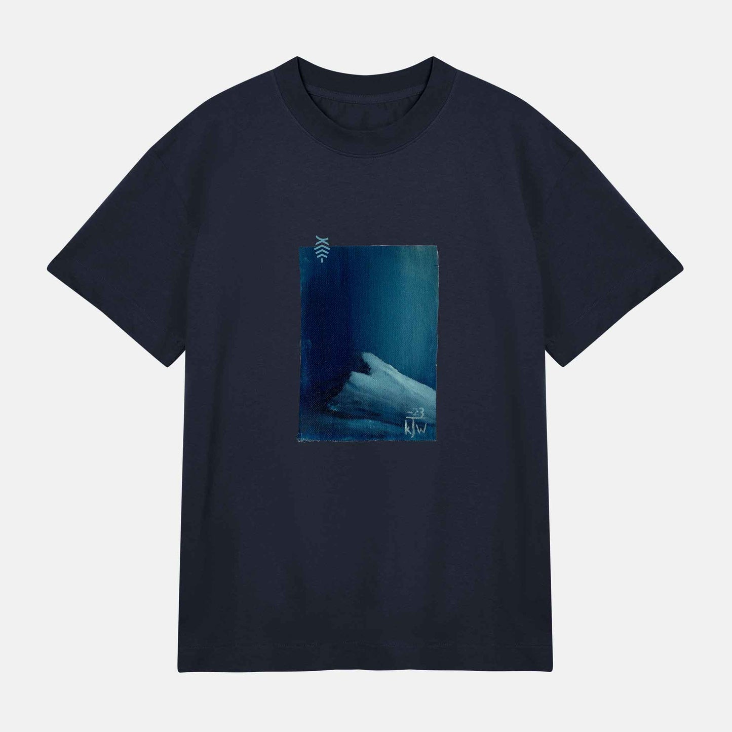 JW Blåmörka Berg Boxy Tee | Mörkblå
