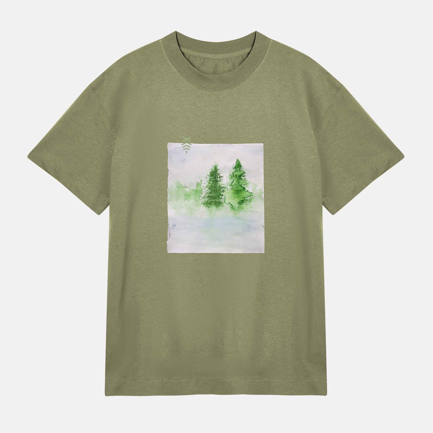 JW Green Trees Boxy Tee | Green