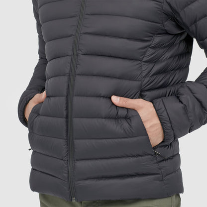 Down Sweater Hoody | BLK