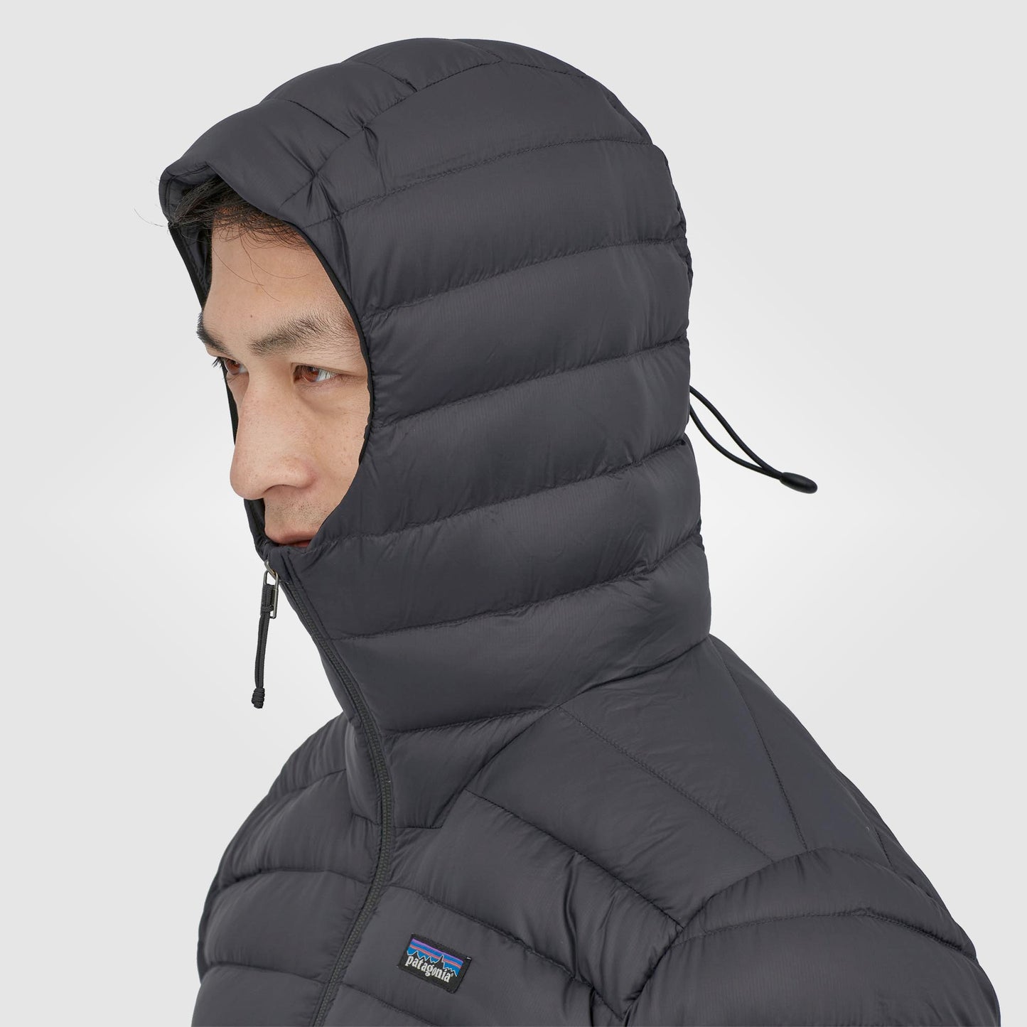 Down Sweater Hoody | BLK