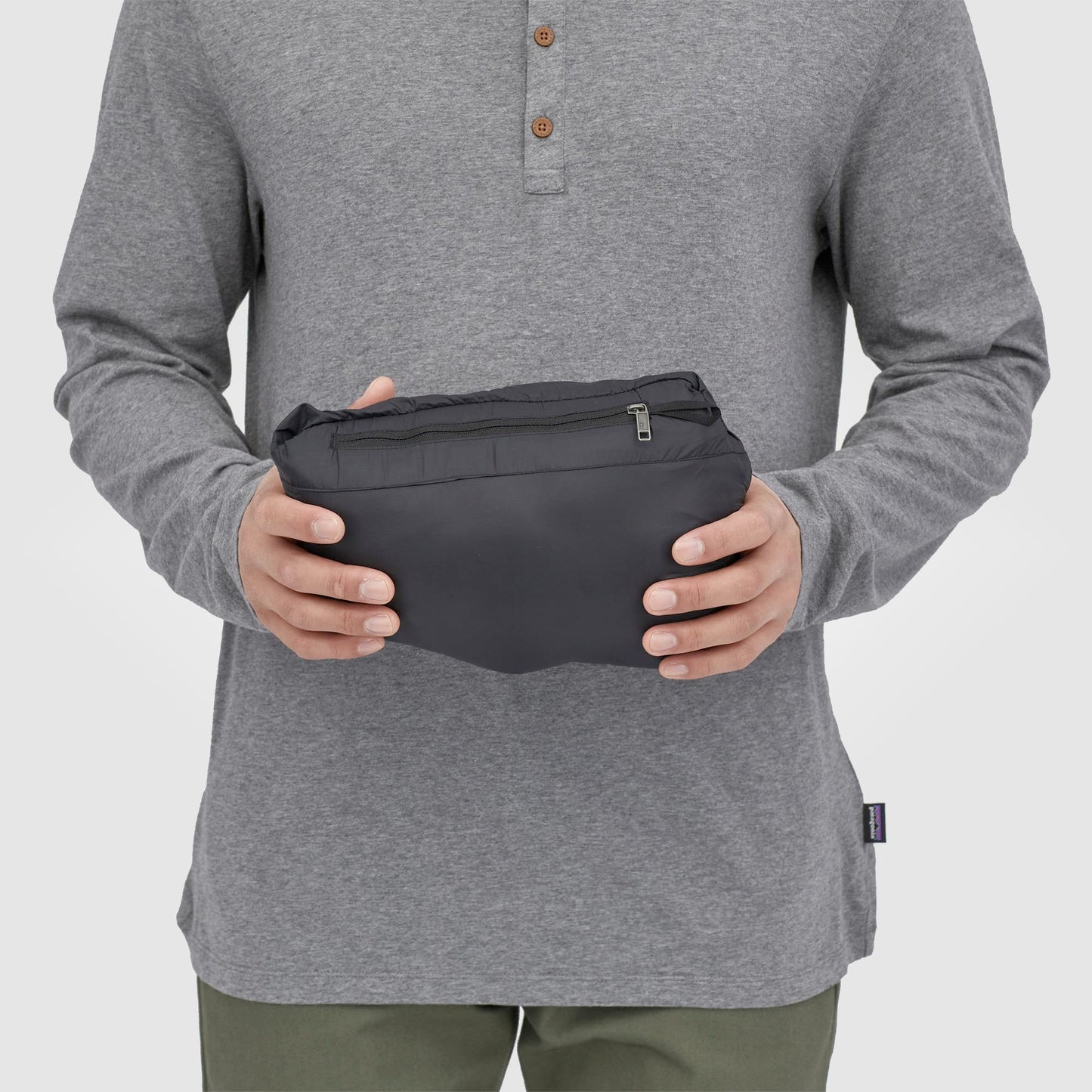 Down Sweater Hoody | BLK