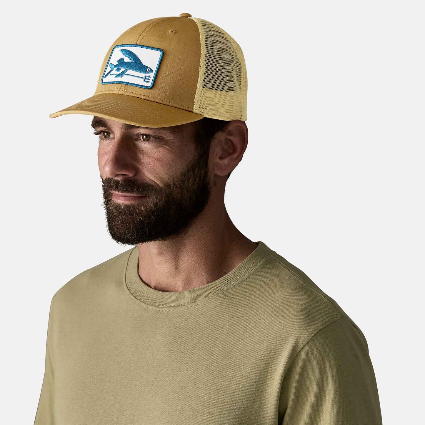 Flying Fish LoPro Trucker Hat | Flying Fish Fork Bobcat Brown