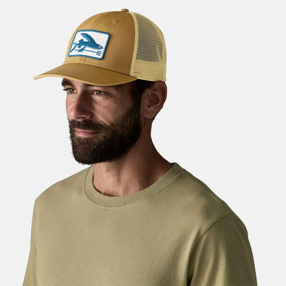 Flying Fish LoPro Trucker Hat | Flying Fish Fork Bobcat Brown