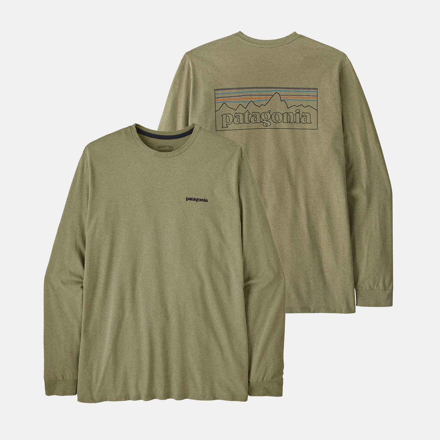 L/S P-6 Logo Responsibili-Tee | P-6 Outline Gumtree Green