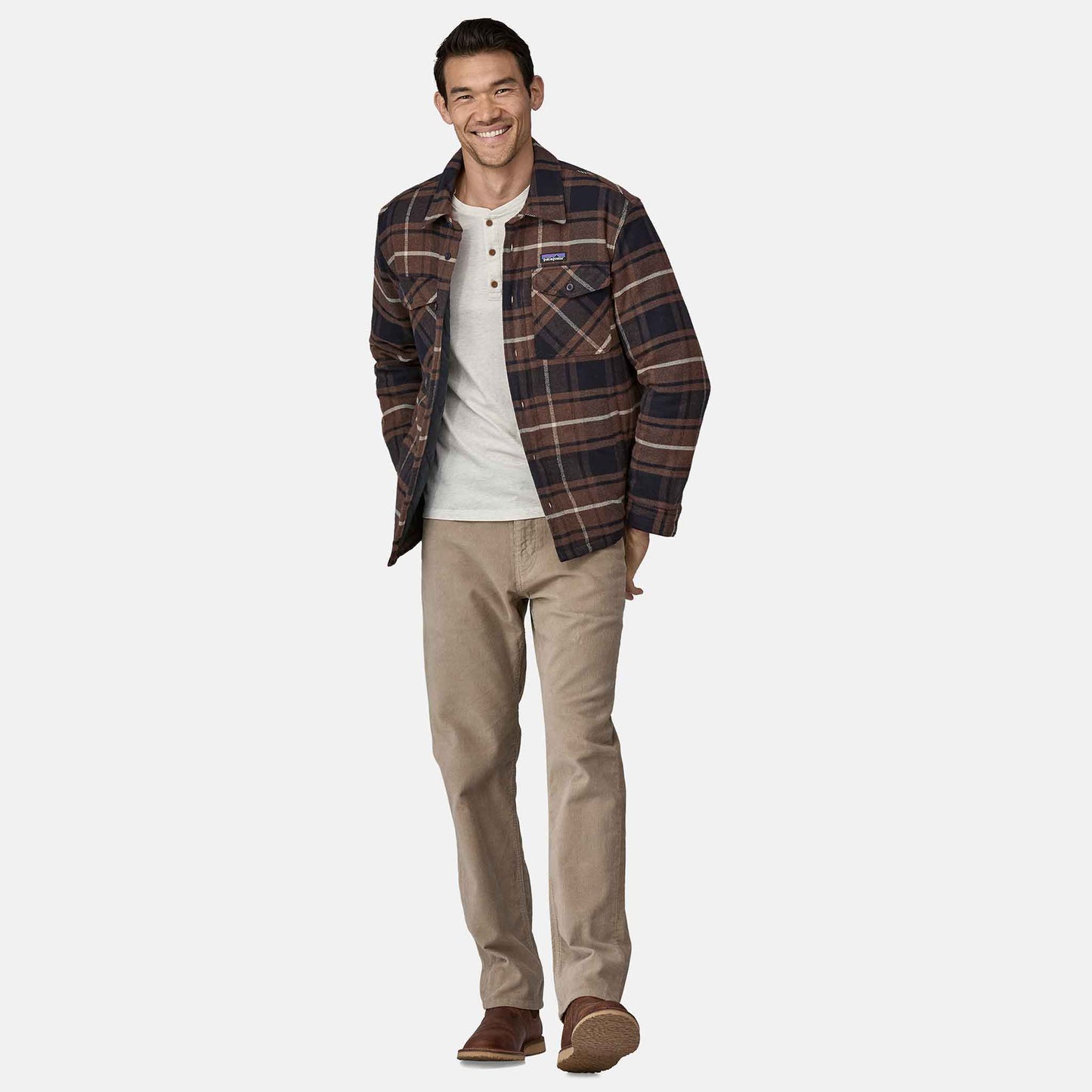 Insulated Organic Cotton MW Fjord Flannel Shirt | OMBN