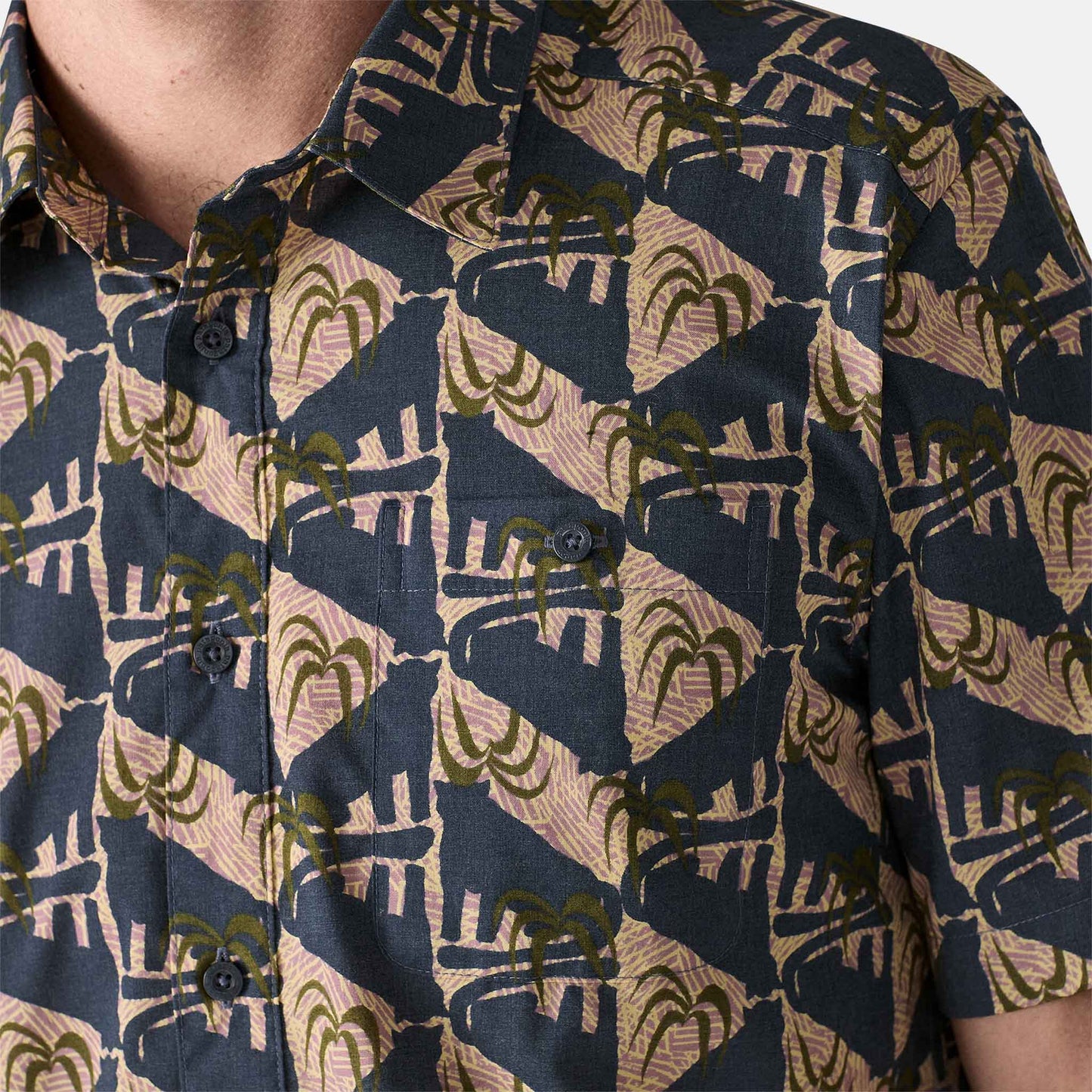 Go To Shirt | Jaguar Geo Dolomite Blue