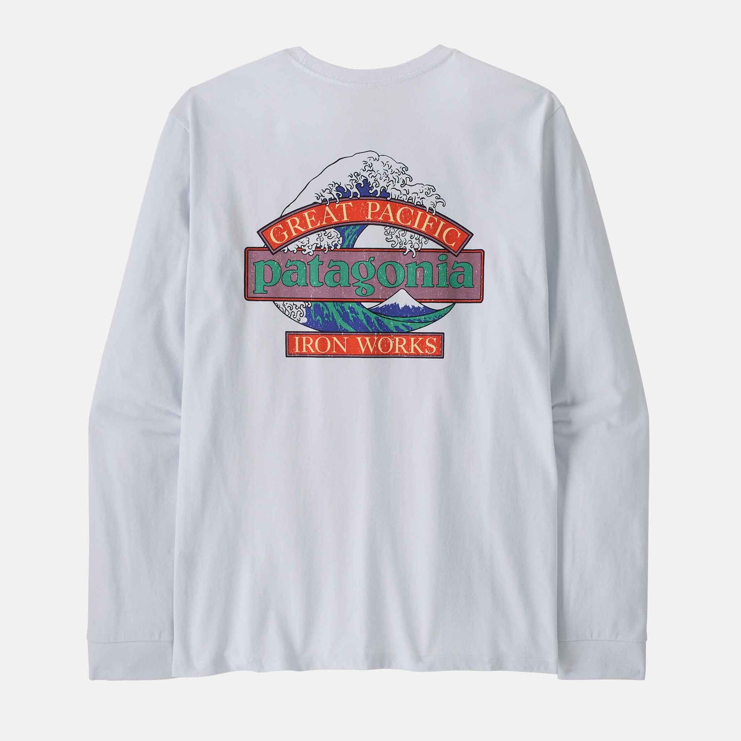 L/S Great Waves Responsibili Tee | White