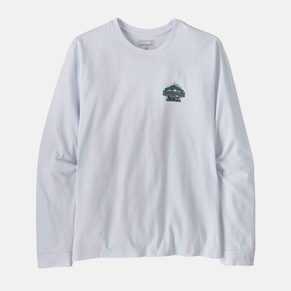 L/S Great Waves Responsibili Tee | White