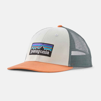 P-6 Logo LoPro Trucker Hat | White w/Peach Sherbet