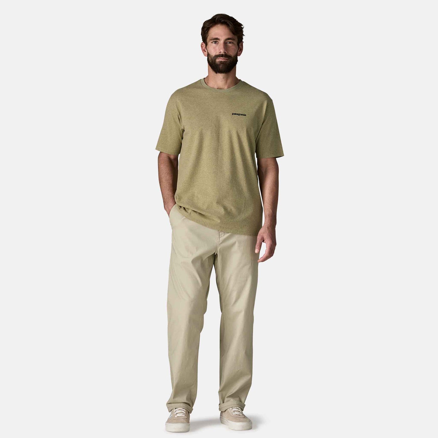 P-6 Logo Responsibility Tee | P-6 Outline Gumtree Green