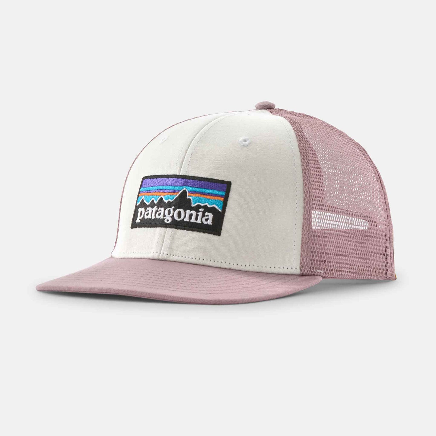 P-6 Logo Trucker Hat | White w/Quiet Violet