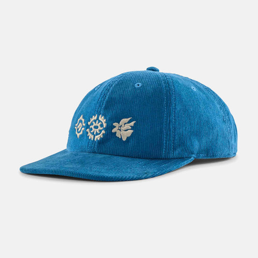 Corduroy Cap | Kaleido Flowers: Shore Blue