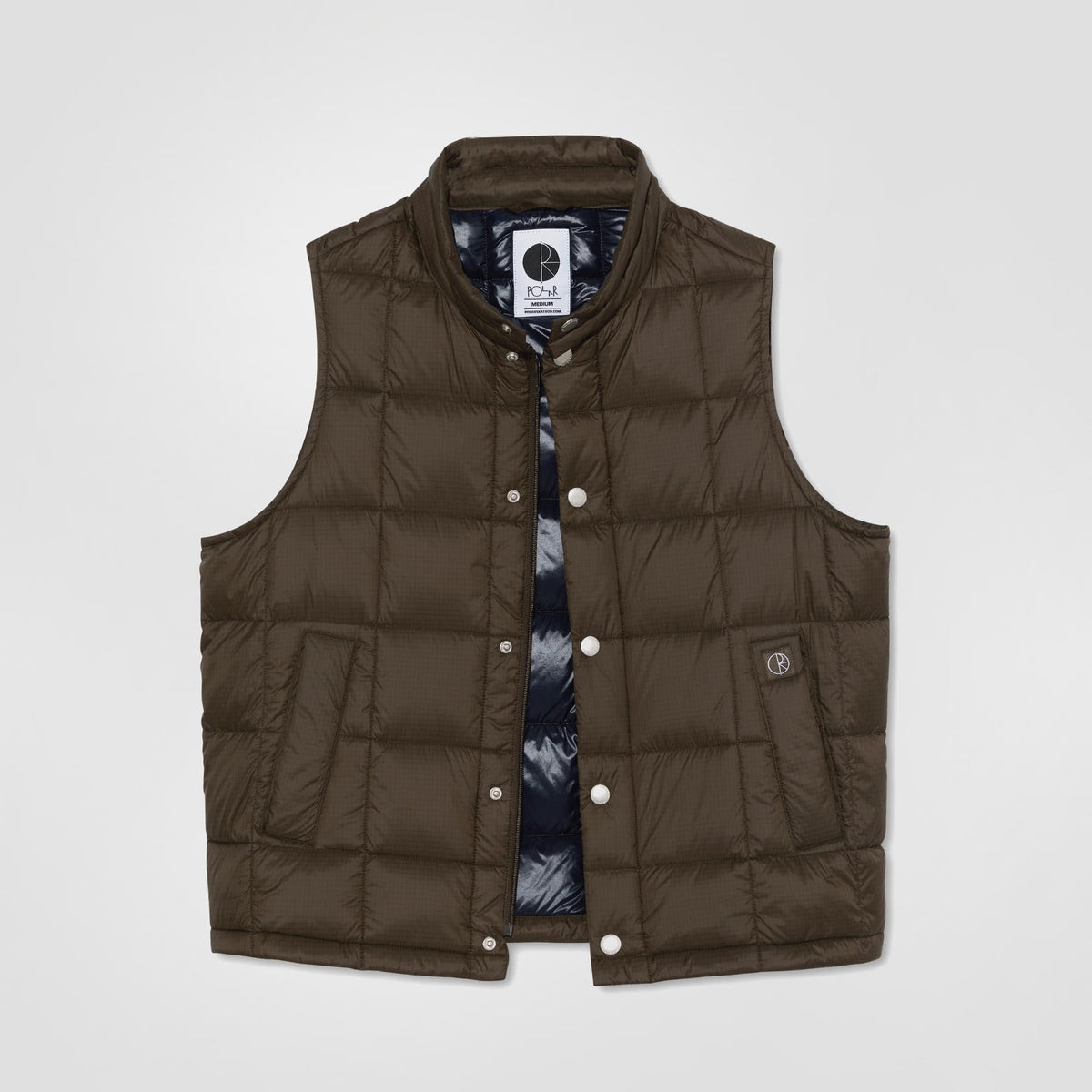Lightweight Puffer Vest | Brown