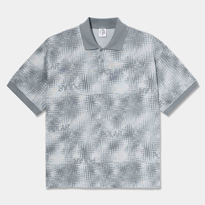 Surf Polo Shirt | Scribble | Silver