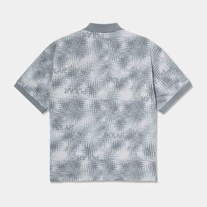 Surf Polo Shirt | Scribble | Silver