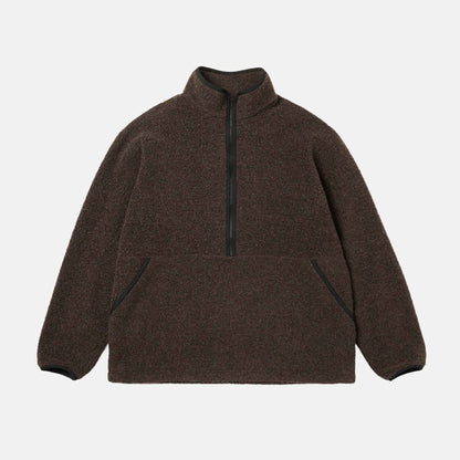 Recycled Wool Boa Pullover | Dark Brown