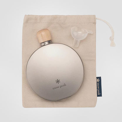 Round Titanium Flask in 150 ml