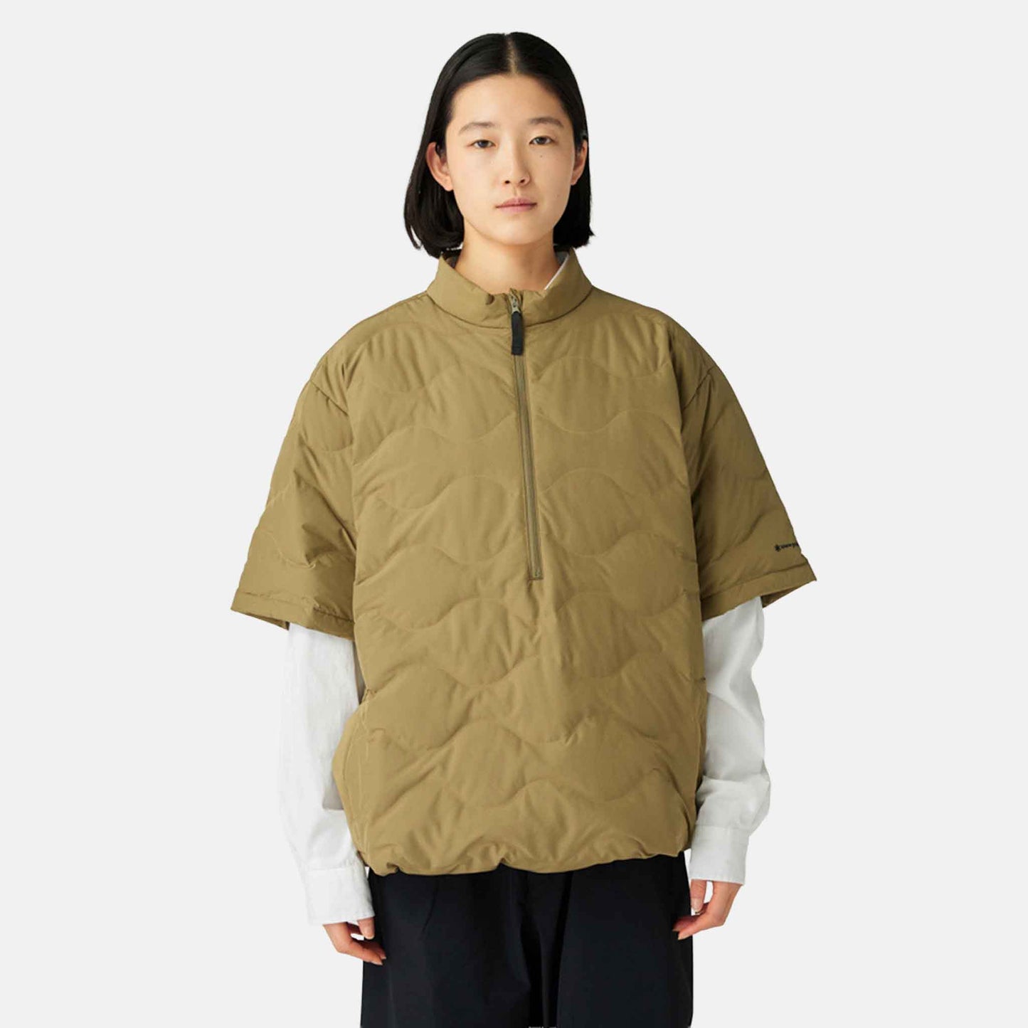 Seamless Quilted Down Pullover | Olive