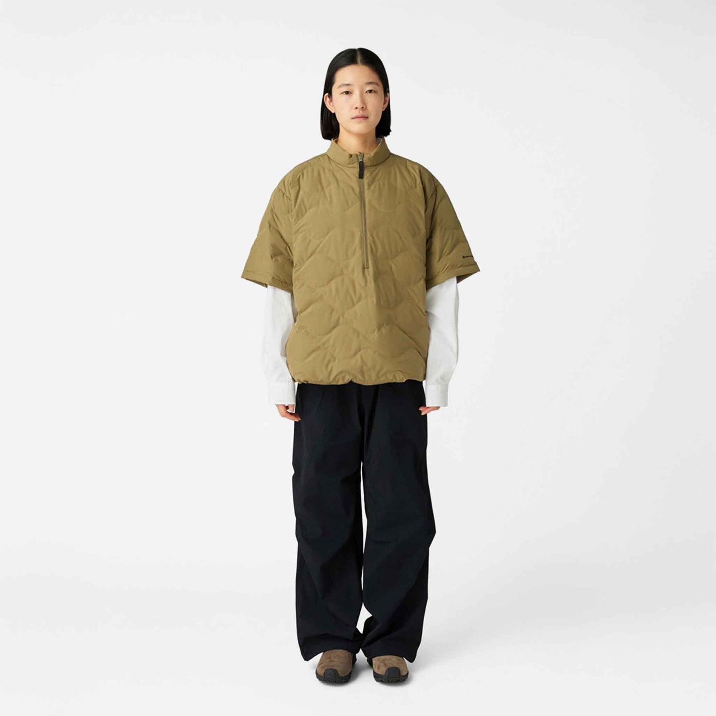 Seamless Quilted Down Pullover | Olive