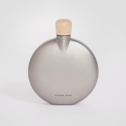 Round Titanium Flask in 150 ml