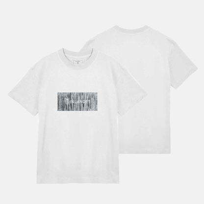 Snöiga träd Boxy Tee | Vit