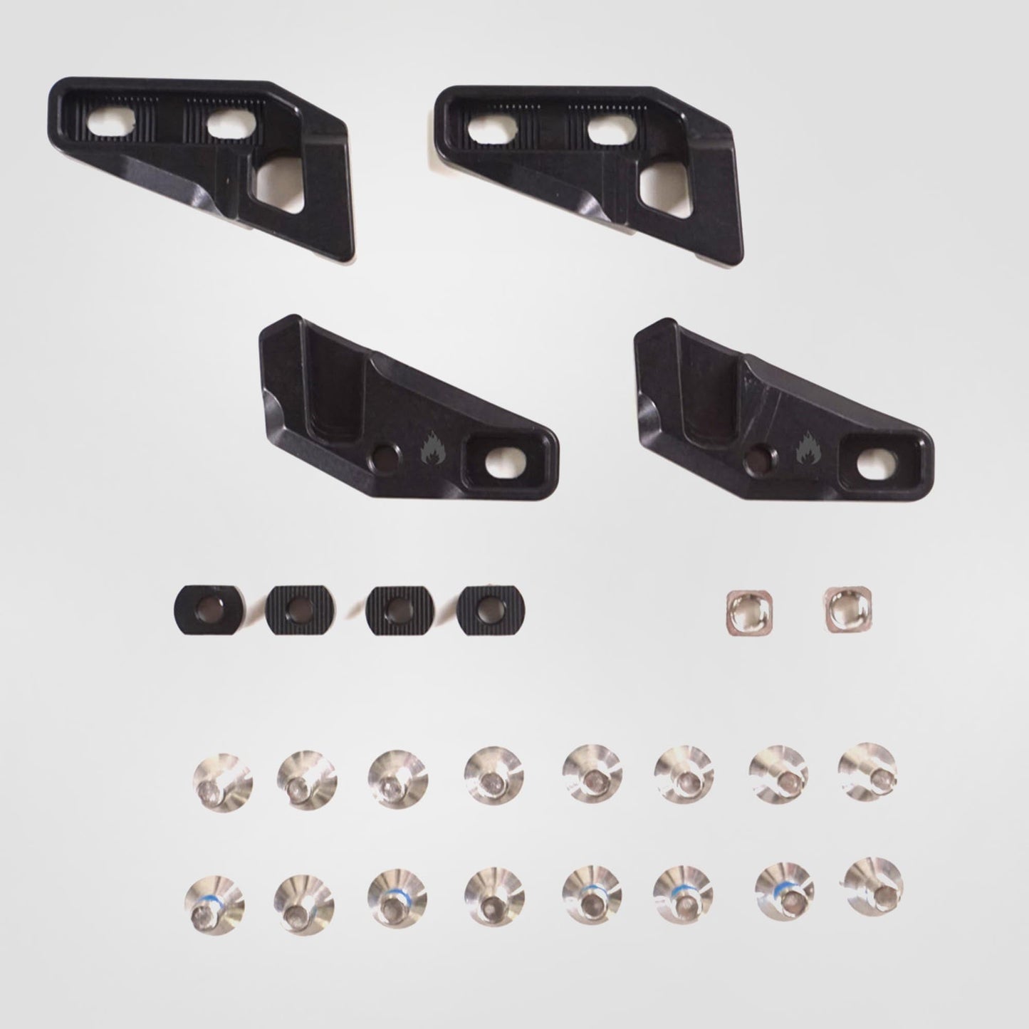 Fixie Clips, Through-Mount, Black